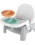 Deluxe Learn-To-Dine Feeding Seat, for Ages 6 Months - 3 Years - Orange & Teal