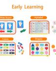 Busy Board Educational Toy for Toddlers 2-4 Years, Portable Learning System