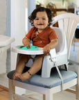 Deluxe Learn-To-Dine Feeding Seat, for Ages 6 Months - 3 Years - Orange & Teal