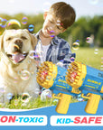 Toys for 3-8 Year Old Boys Girls: 2 Pack Bubble Machine for Kids with Bubble Solution, Gifts for 3 4 5 6 7 8 Years Old Boy Birthday Toy for Kid Toddlers Ages 4-6 Outdoor Wedding Bubbles Wands