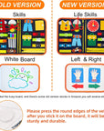 Busy Board Educational Toy for Toddlers 2-4 Years, Portable Learning System