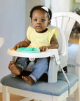 Deluxe Learn-To-Dine Feeding Seat, for Ages 6 Months - 3 Years - Orange & Teal