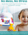 Suction Bath Toys - Connect, Build, Create - Bath Toy - Hours of Fun & Creativity - Fine Motor Skills - Captivating & Stimulating Sensory Toy - Non-Mouthable Toy 3+ - Textured 10 Pack