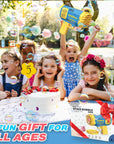 Toys for 3-8 Year Old Boys Girls: 2 Pack Bubble Machine for Kids with Bubble Solution, Gifts for 3 4 5 6 7 8 Years Old Boy Birthday Toy for Kid Toddlers Ages 4-6 Outdoor Wedding Bubbles Wands