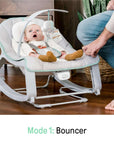Keep Cozy 3-In-1 Grow with Me Vibrating Baby Bouncer, Seat & Infant to Toddler Rocker, Vibrations & -Toy Bar, 0-30 Months up to 40 Lbs (Weaver)