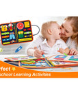 Busy Board Educational Toy for Toddlers 2-4 Years, Portable Learning System