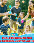 12Pcs Reusable Water Balloons for Kids, Quick Fill Water Balls for Pool Beach Backyard Games Water Toys for Boys Girls Outdoor Activities Summer Party Favors