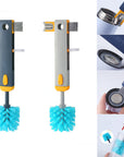 4 in 1 Bottle Gap Cleaner Brush Multifunctional Cup Cleaning Brushes Water Bottles Clean Tool Mini Silicone U-Shaped Brush Kitchen Gadgets