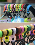 2Pcs Sturdy Stroller Accessory Hooks Wheelchair Stroller Pram Bag Hook Baby Strollers Shopping Bag Clip Stroller Accessories