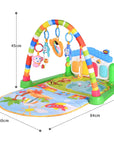 Baby Play Gym, Baby Play Mat Tummy Time Playmat Kick Piano Infant Babies Newborn Floor Mat for 0-12 Months