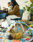 4-In-1 Kickin' Tunes Music and Language Play Gym and Piano Tummy Time Activity Mat