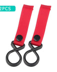 2Pcs Sturdy Stroller Accessory Hooks Wheelchair Stroller Pram Bag Hook Baby Strollers Shopping Bag Clip Stroller Accessories