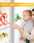 3PCS Suction Cup Spinner Toys for 1 Year Old Boy Girl|Spinning Top Toddler Toys Age 1-2|1 2 Year Old Boy Birthday Gift|Baby Bath Toys for Kids Ages 1-3|Sensory Toys for Toddlers 1-3