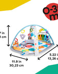 4-In-1 Kickin' Tunes Music and Language Play Gym and Piano Tummy Time Activity Mat