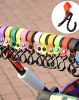 2Pcs Sturdy Stroller Accessory Hooks Wheelchair Stroller Pram Bag Hook Baby Strollers Shopping Bag Clip Stroller Accessories
