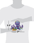 Floating Purple Octopus with 3 Hoopla Rings Interactive Bath Toy