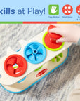 Match & Push Spinning Tops Developmental Skills Toy for Girls and Boys 2+ - FSC Certified