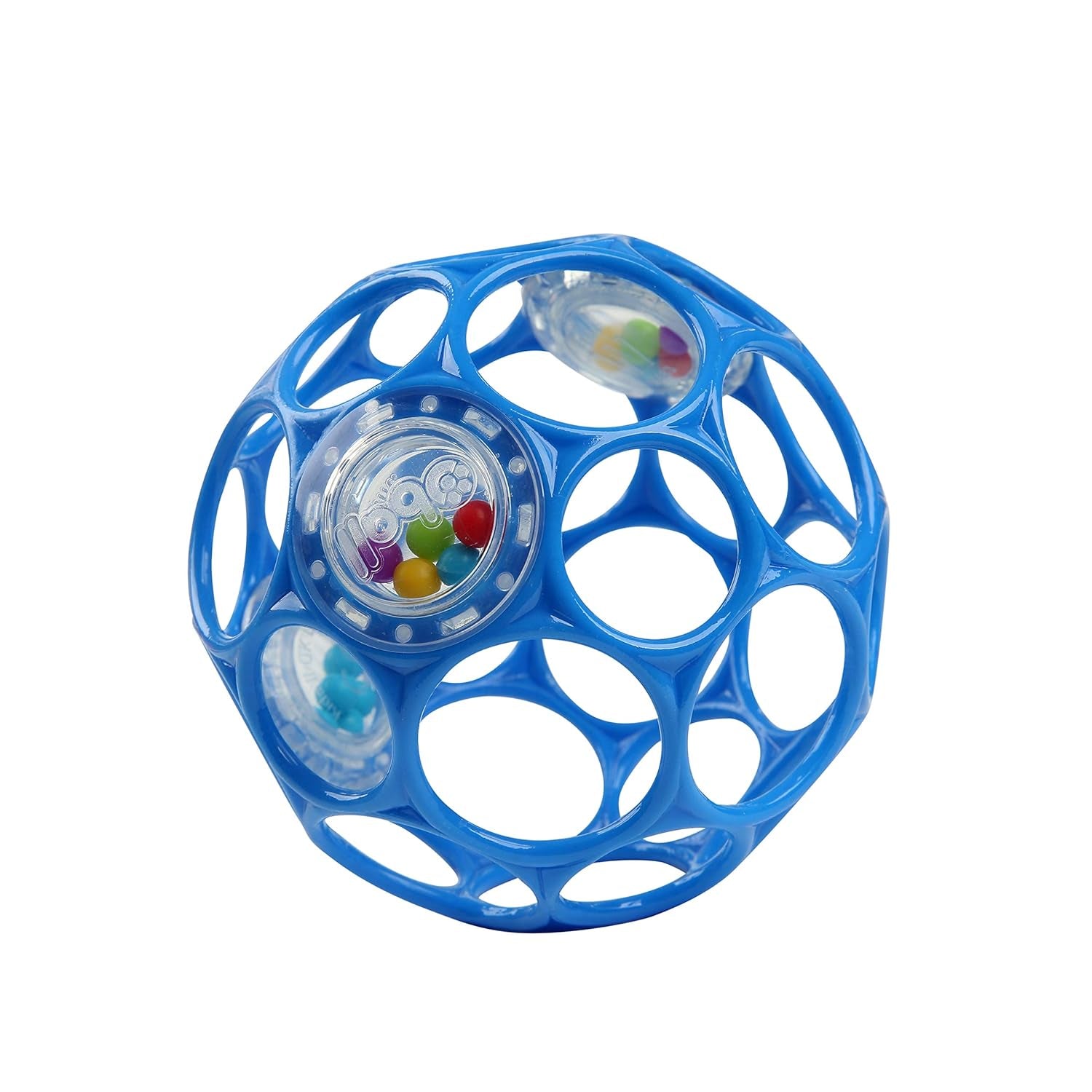 Oball Easy-Grasp Rattle Bpa-Free Infant Toy in Blue, Age Newborn and Up, 4 Inches