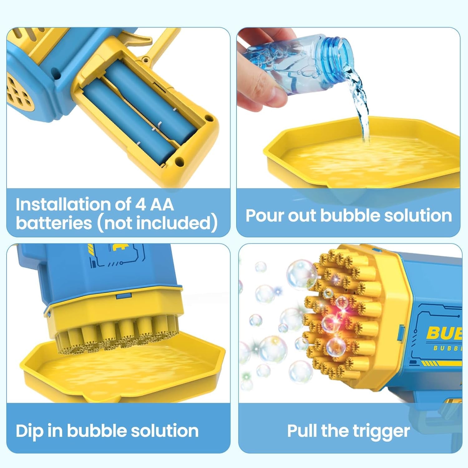 Toys for 3-8 Year Old Boys Girls: 2 Pack Bubble Machine for Kids with Bubble Solution, Gifts for 3 4 5 6 7 8 Years Old Boy Birthday Toy for Kid Toddlers Ages 4-6 Outdoor Wedding Bubbles Wands