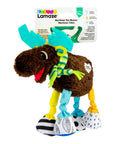 Mortimer the Moose Clip on Car Seat and Stroller Toy - Soft Baby Hanging Toys - Baby Crinkle Toys with High Contrast Colors - Baby Travel Toys Ages 0 Months and Up