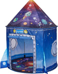 Rocket Ship Space Pop up Play Tent for Kids - Astronaut Pretend Playhouse Gift for 3-5 Year Old Girls and Boys