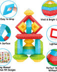 Toddler Stacking Building Blocks Educational Toys, Montessori Activities Learning Toys for 1 2 3+ Year Old, Sensory Toys Gifts for Toddler 1-3Y Boys & Girls, 30 Piece Set