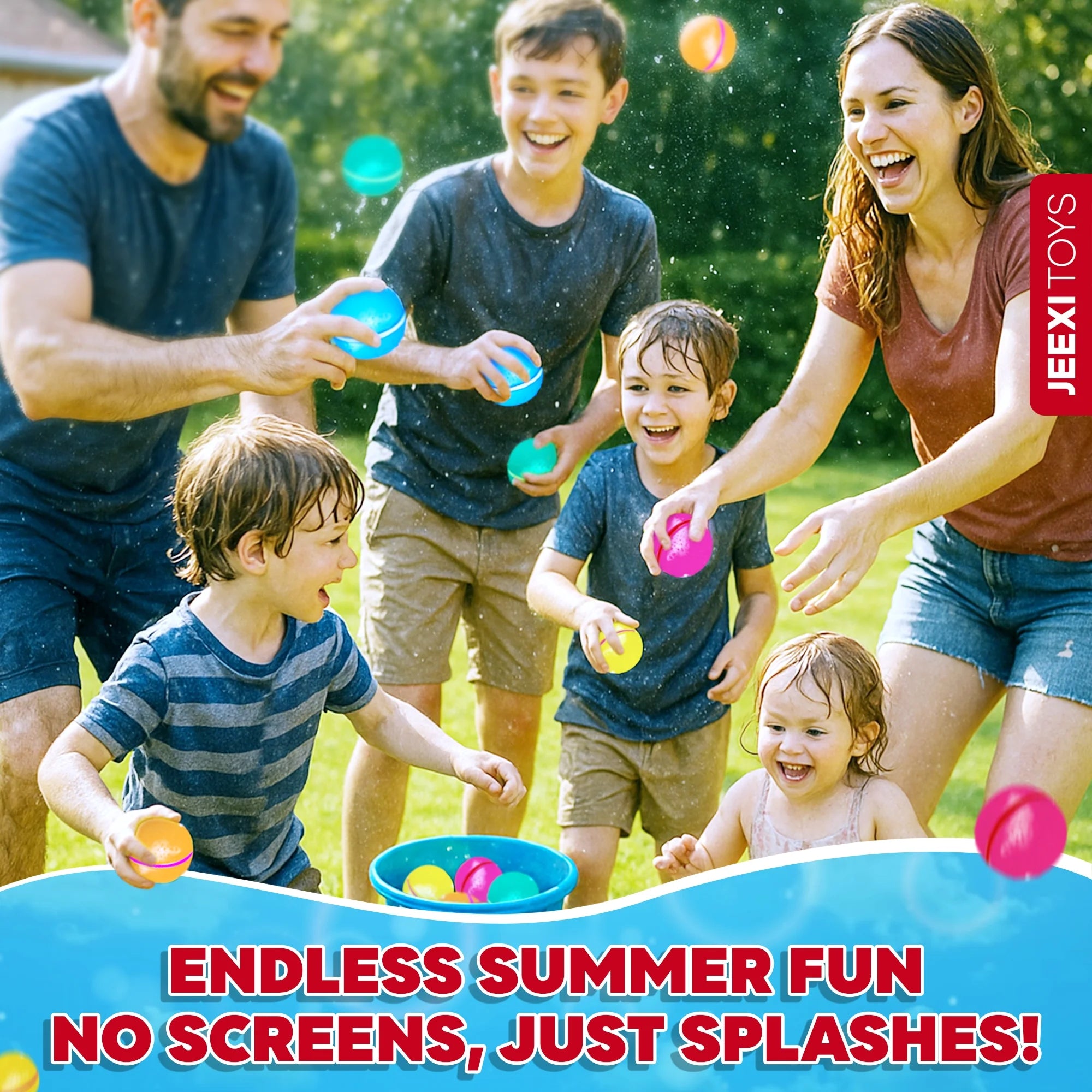 12Pcs Reusable Water Balloons for Kids, Quick Fill Water Balls for Pool Beach Backyard Games Water Toys for Boys Girls Outdoor Activities Summer Party Favors
