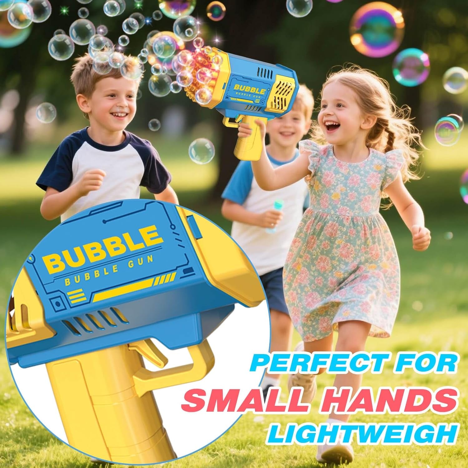 Toys for 3-8 Year Old Boys Girls: 2 Pack Bubble Machine for Kids with Bubble Solution, Gifts for 3 4 5 6 7 8 Years Old Boy Birthday Toy for Kid Toddlers Ages 4-6 Outdoor Wedding Bubbles Wands