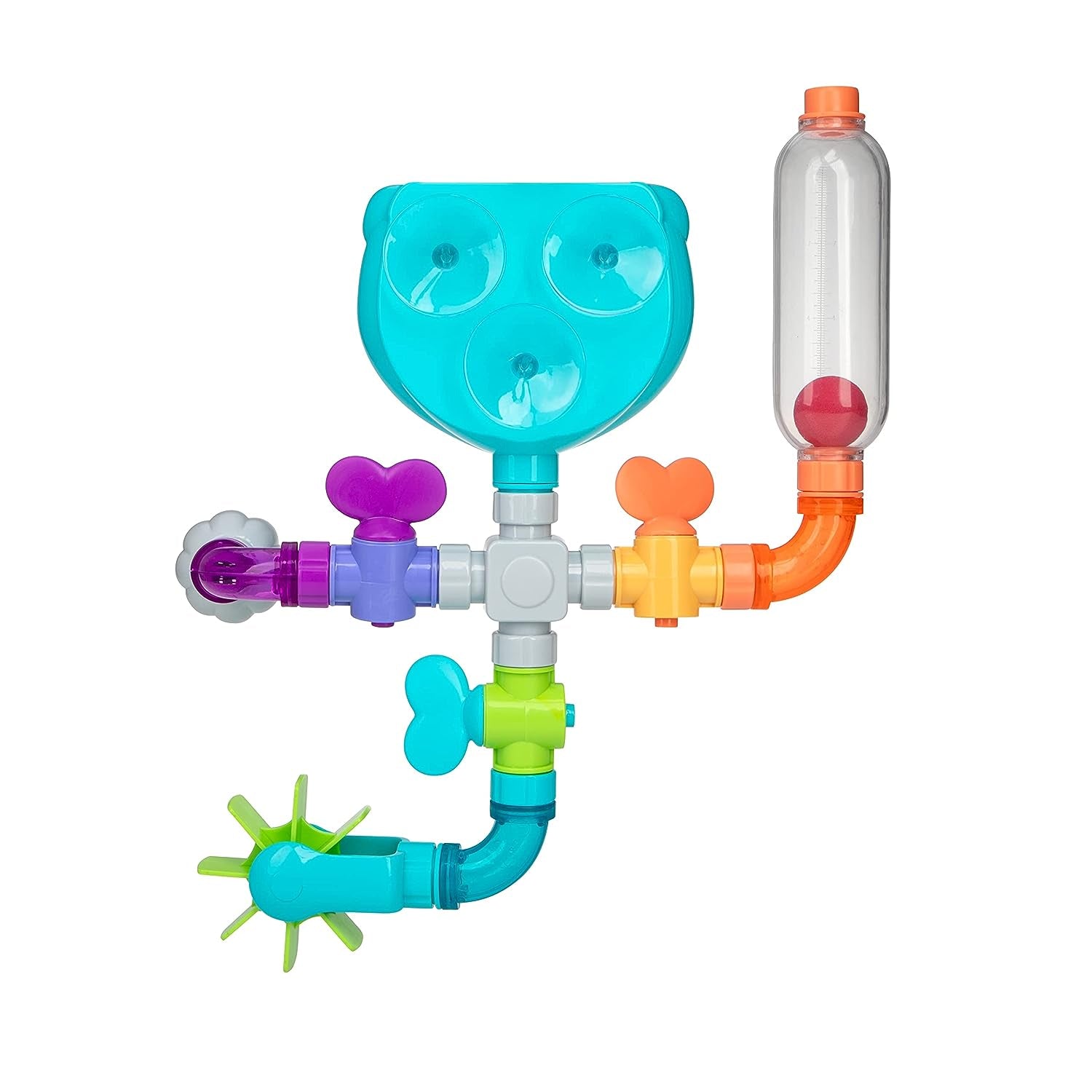 Wacky Waterworks Pipes Bath Toy with Interactive Features for Cognitive Development