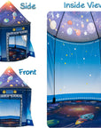 Rocket Ship Space Pop up Play Tent for Kids - Astronaut Pretend Playhouse Gift for 3-5 Year Old Girls and Boys