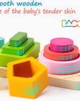 Montessori Toys for 1 2 3 Year Old Boys Girls-Wooden Sorting & Stacking Toys for Baby Toddlers,Educational Shape Color Sorter Preschool Kids Gifts