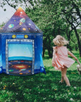 Rocket Ship Space Pop up Play Tent for Kids - Astronaut Pretend Playhouse Gift for 3-5 Year Old Girls and Boys