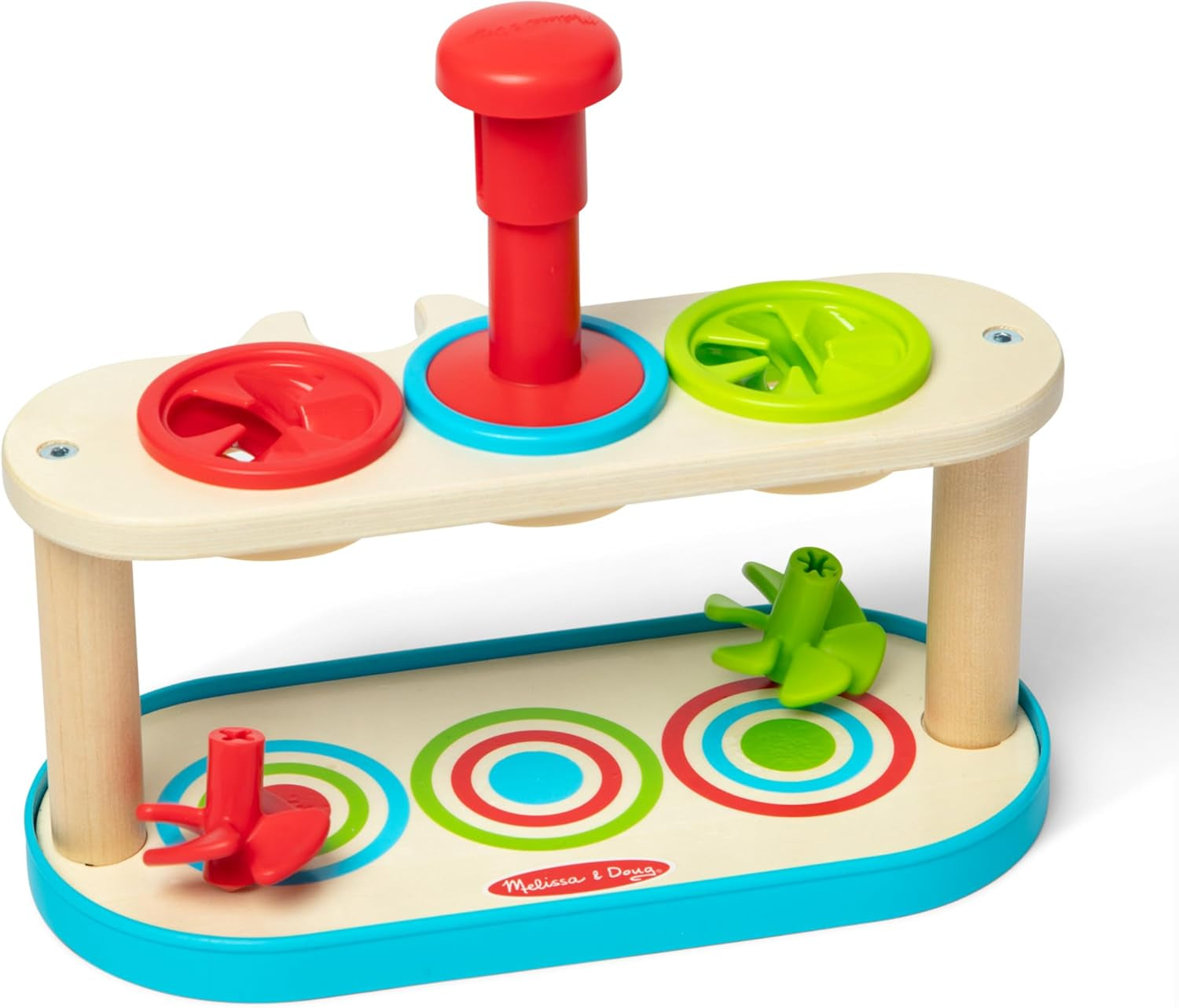 Match & Push Spinning Tops Developmental Skills Toy for Girls and Boys 2+ - FSC Certified