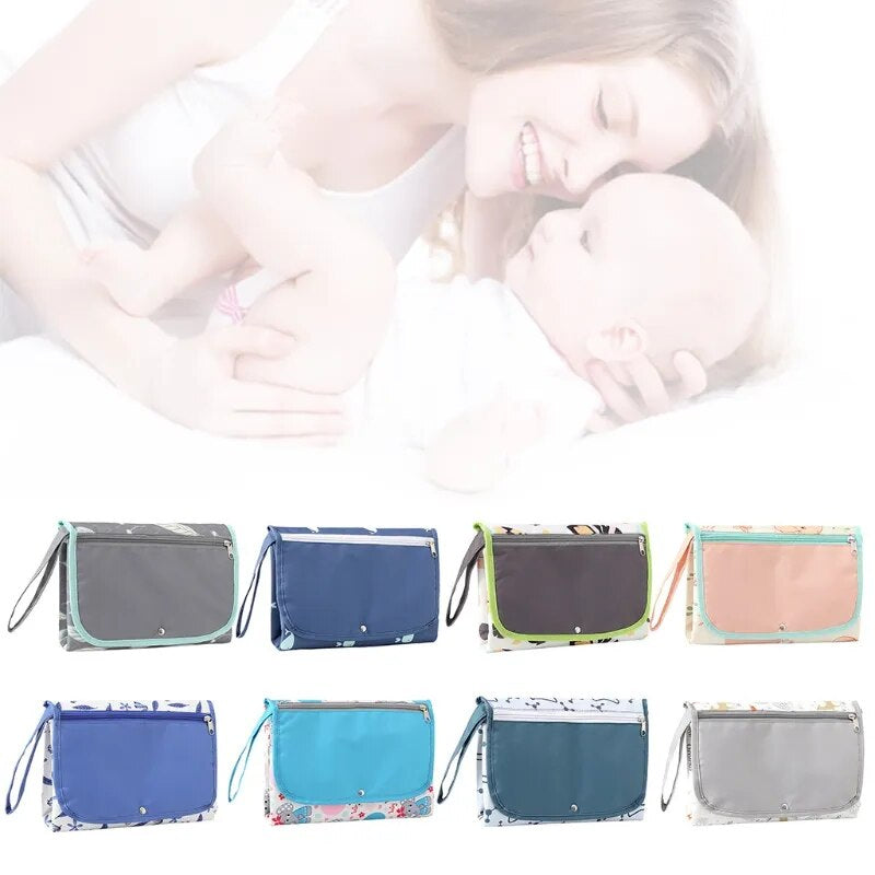 2022 New Portable Baby Changing Mat Infant Multifunction Diaper Changing Pad Storage Bag