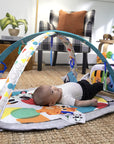 4-In-1 Kickin' Tunes Music and Language Play Gym and Piano Tummy Time Activity Mat