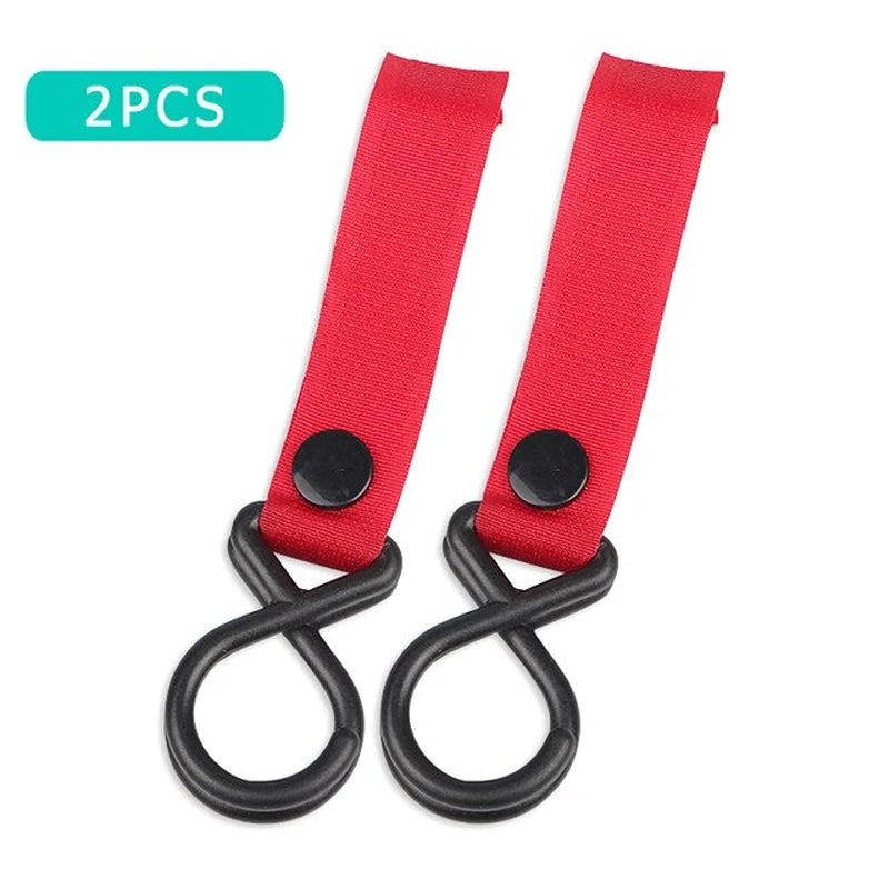 2Pcs Sturdy Stroller Accessory Hooks Wheelchair Stroller Pram Bag Hook Baby Strollers Shopping Bag Clip Stroller Accessories