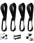 4/2Pcs Black Stroller Hooks Wheelchair Stroller Pram Carriage Bag Hanger Hook Shopping Bag Clip Convenient Stroller Accessory