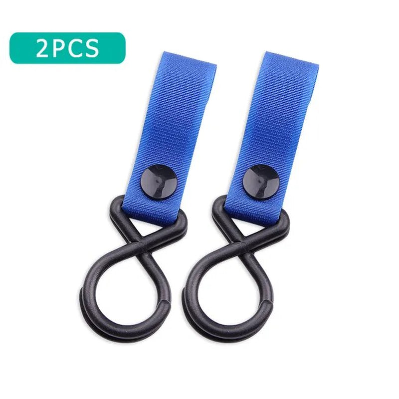 2Pcs Sturdy Stroller Accessory Hooks Wheelchair Stroller Pram Bag Hook Baby Strollers Shopping Bag Clip Stroller Accessories