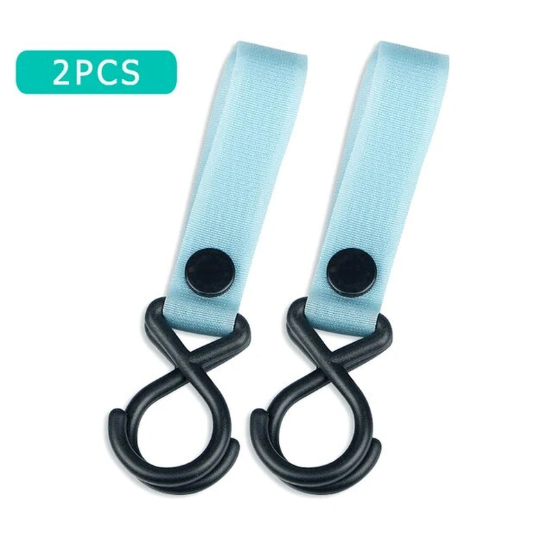 2Pcs Sturdy Stroller Accessory Hooks Wheelchair Stroller Pram Bag Hook Baby Strollers Shopping Bag Clip Stroller Accessories