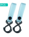 2Pcs Sturdy Stroller Accessory Hooks Wheelchair Stroller Pram Bag Hook Baby Strollers Shopping Bag Clip Stroller Accessories