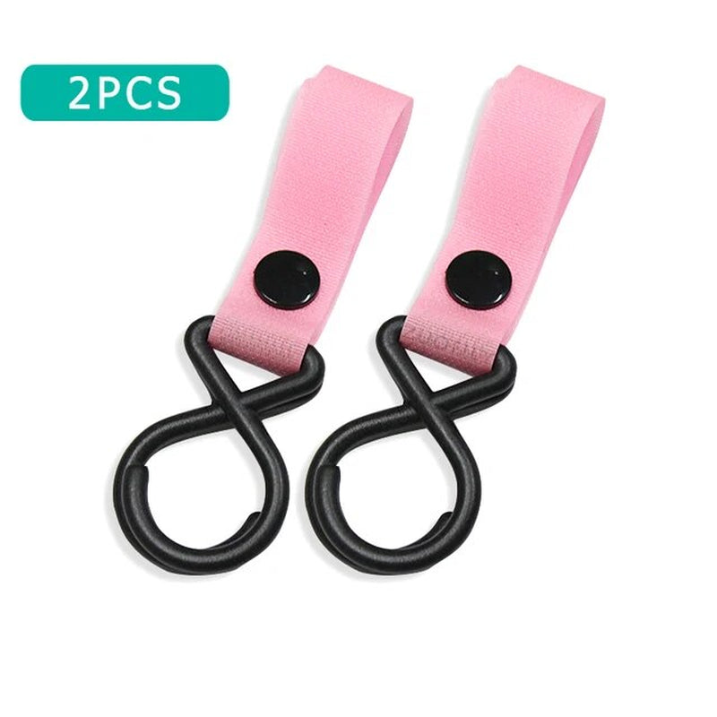 2Pcs Sturdy Stroller Accessory Hooks Wheelchair Stroller Pram Bag Hook Baby Strollers Shopping Bag Clip Stroller Accessories