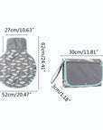 2022 New Portable Baby Changing Mat Infant Multifunction Diaper Changing Pad Storage Bag