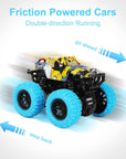 Car Toys for Boys 3-5 Years Old - Monster Truck 2 Pack 360° Rotating Stunt Cars - Toddler Toys for Girls Birthday Christmas Party Gifts.