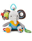 Bandana Buddies Baby Activity and Teething Toy with Multi-Sensory Rattle and Textures, Elephant