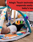 4-In-1 Kickin' Tunes Music and Language Play Gym and Piano Tummy Time Activity Mat