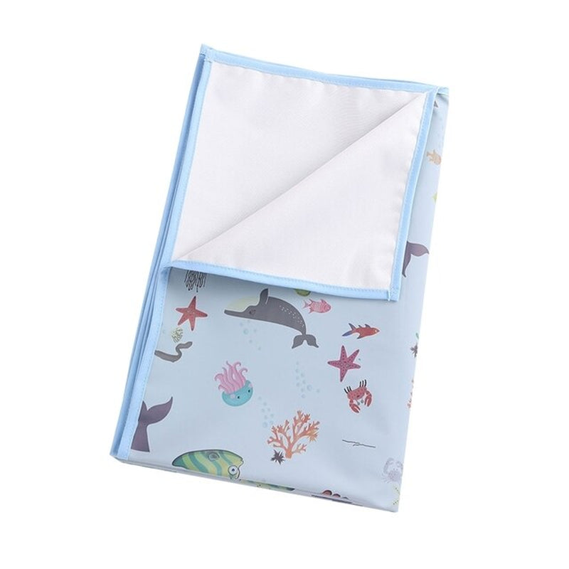 Waterproof Portable Baby Changing Pad Reuseable PU Leather Newborn Diaper Changing Mat for Baby Bed Crib Cradles Diaper Pad