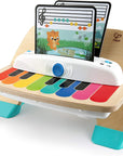 and Hape Magic Touch Piano Wooden Musical Toddler Toy, Age 6 Months and Up