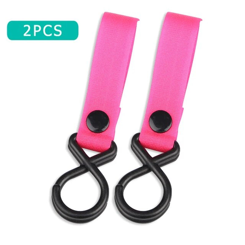 2Pcs Sturdy Stroller Accessory Hooks Wheelchair Stroller Pram Bag Hook Baby Strollers Shopping Bag Clip Stroller Accessories