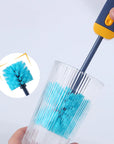 4 in 1 Bottle Gap Cleaner Brush Multifunctional Cup Cleaning Brushes Water Bottles Clean Tool Mini Silicone U-Shaped Brush Kitchen Gadgets