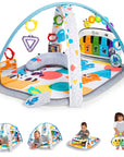 4-In-1 Kickin' Tunes Music and Language Play Gym and Piano Tummy Time Activity Mat